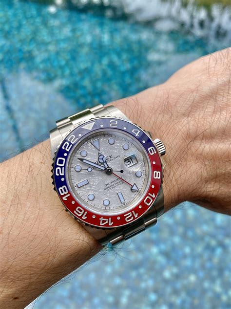 meteorite dial rolex for sale|rolex gmt master 2 meteorite.